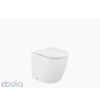 Miska WC stojąca Rimless® Vortex o/podwójny przyścienna biała Meridian Roca (A347747000)