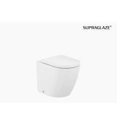 Miska WC stojąca Rimless® Vortex o/podwójny przyścienna Supraglaze Meridian Roca (A347747S00)