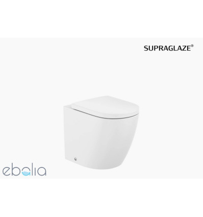 Miska WC stojąca Rimless® Vortex o/podwójny przyścienna Supraglaze Meridian Roca (A347747S00)