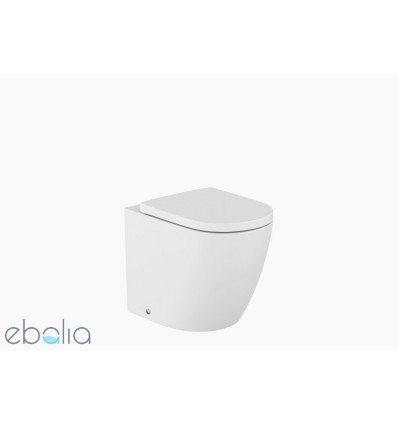 Miska WC stojąca Rimless® Vortex o/podwójny przyścienna biały mat Meridian Roca (A347747620)