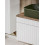 Zestaw meblowy 180cm z 2 umywalkami nablatowymi Kama, szafką wysoką i lustrem Iconic White Comad (SET ICW-B 180 CM KAMA A07)