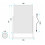 Lustro stojące LED 30x40cm Lumi White Rea (HOM-01800)