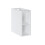 Zestaw meblowy 140cm z blatem, 2 umywalkami Kama, szafką wysoką i lustrem Iconic White Comad (SET ICW-B 140 CM KAMA A05)