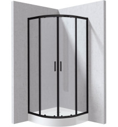 Kabina prysznicowa z brodzikiem półokrągła 90x90 cm Deante (KYPZN099P)