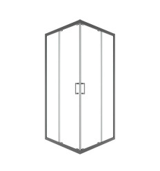 Kabina prysznicowa 80x80 Modern Gun Metal Besco (MKGM-80-190C)
