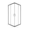 Kabina prysznicowa 80x80 Modern Gun Metal Besco (MKGM-80-190C)
