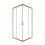 Kabina prysznicowa 80x80 Modern Brushed Gold Besco (MKZS-80-190C)