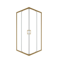 Kabina prysznicowa 80x80 Modern Brushed Gold Besco (MKZS-80-190C)