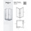 Kabina prysznicowa 80x80 Modern Brushed Gold Besco (MKZS-80-190C)