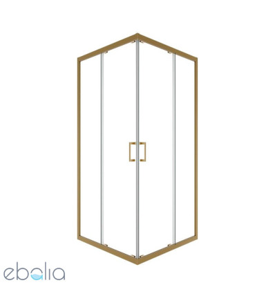 Kabina prysznicowa 90x90 Modern Brushed Gold Besco (MKZS-90-190C)