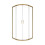Kabina prysznicowa 80x80 Modern Brushed Gold Besco (MPZS-80-190C)