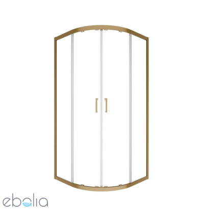 Kabina prysznicowa 80x80 Modern Brushed Gold Besco (MPZS-80-190C)