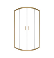 Kabina prysznicowa 90x90 Modern Brushed Gold Besco (MPZS-90-190C)