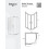 Kabina prysznicowa 90x90 Modern Brushed Gold Besco (MPZS-90-190C)