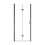 Drzwi prysznicowe 80x190 Exo-H Gun Metal Besco (EHGM-80-190C)