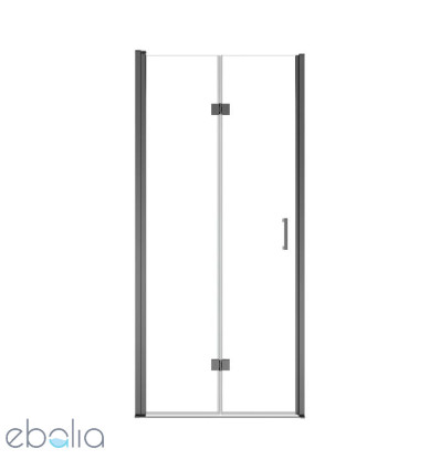 Drzwi prysznicowe 90x190 Exo-H Gun Metal Besco (EHGM-90-190C)