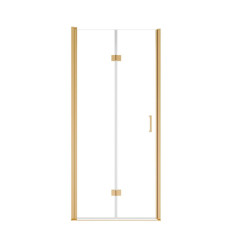 Drzwi prysznicowe 80x190 Exo-H Brushed Gold Besco (EHZS-80-190C)