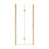 Drzwi prysznicowe 90x190 Exo-H Brushed Gold Besco (EHZS-90-190C)