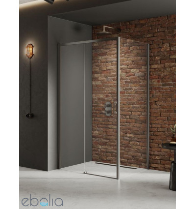 Kabina prysznicowa 150x80x200 Prime Gunmetal Brushed New Trendy (D-0895A/D-0353B)