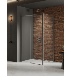 Kabina prysznicowa 160x80x200 Prime Gunmetal Brushed New Trendy (D-0897A/D-0353B)