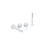 Zestaw prysznicowo-wannowy podtynkowy 2 funkcyjny, Dry box Pi biały mat Excellent (AREX.1252.K.04WH)