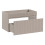 Zestaw 100cm z blatem umywalką słupkiem i lustrem Iconic Cashmere Comad (SET - ICC B 100 CM WIKI-MC 4 81-01 COAST EVOKE OAK)
