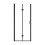 Drzwi prysznicowe 80x190 Exo-H Black Besco (EHB-80-190C)