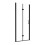 Drzwi prysznicowe 90x190 Exo-H Black Besco (EHB-90-190C)