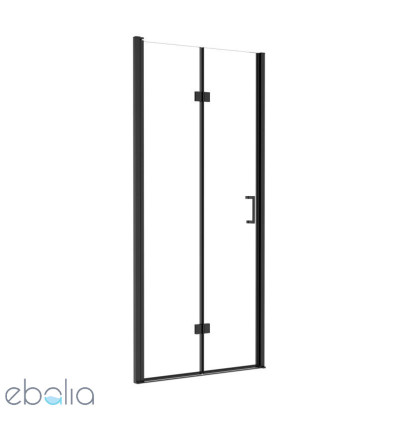 Drzwi prysznicowe 90x190 Exo-H Black Besco (EHB-90-190C)
