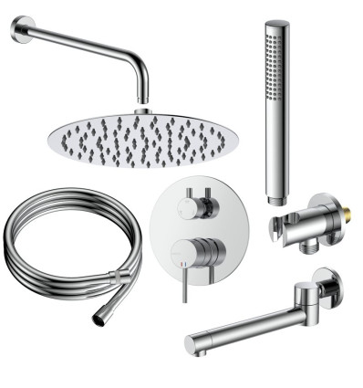 Zestaw prysznicowy podtynkowy trzyfunkcyjny Ultimate Avapax (ANUL131121)