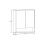Szafka z lustrem 80cm 2 drzwi Dorothy Ristretto Comad (DOROTHY RISTRETTO 84-80-2D)