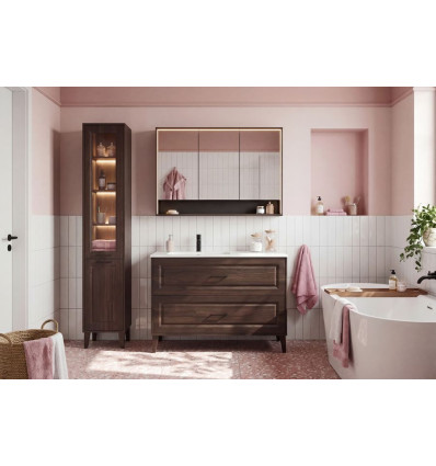 Szafka z lustrem 120cm 3 drzwi Dorothy Ristretto Comad (DOROTHY RISTRETTO 84-120-3D)