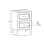 Zestaw meblowy 60cm z umywalką meblową GO Dorothy Ristretto Comad (SET-DOR 60CM GO)