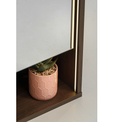 Szafka z Lustrem 60cm 2 Drzwi Dorothy Ristretto Comad (DOROTHY RISTRETTO 84-60-2D)