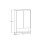 Szafka z Lustrem 60cm 2 Drzwi Dorothy Ristretto Comad (DOROTHY RISTRETTO 84-60-2D)