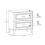 Zestaw meblowy 80cm z blatem Dorothy Ristretto Comad (SET-DOR B 80CM)