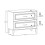 Zestaw meblowy 100cm z blatem Dorothy Ristretto Comad (SET-DOR B 100CM)