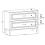 Zestaw meblowy 120cm z blatem Dorothy Ristretto Comad (SET-DOR B 120CM)