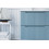 Zestaw meblowy 100cm z blatem i szafką z koszem na pranie Nova Denim Comad (SET-NOD B WHITE 100CM S LB)
