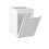 Zestaw meblowy 100cm z blatem i szafką z koszem na pranie Nova Denim Comad (SET-NOD B WHITE 100CM S LB)