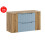 Zestaw meblowy 100cm z blatem Nova Denim Comad (SET-NOD B NAT OAK 100CM S)