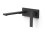 Bateria umywalkowa podtynkowa czarny mat Slim Tres (20230012NM)
