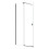 Kabina prysznicowa przesuwna walk-in 90x200 Vayo Gun metal Besco (VYGM-90-200C)