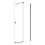 Kabina prysznicowa przesuwna walk-in 100x200 Vayo Gun metal Besco (VYGM100-200C)