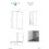 Kabina prysznicowa przesuwna walk-in 100x200 Vayo Gun metal Besco (VYGM100-200C)