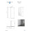 Kabina prysznicowa przesuwna walk-in 120x200 Vayo Gun metal Besco (VYGM120-200C)