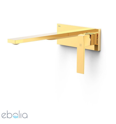 Bateria umywalkowa podtynkowa złota Slim Tres (20230012OR)