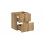 Zestaw meblowy 140cm z blatem i szafką wysoką Nova Oak Comad (SET-NOA B WHITE 140CM S HC)
