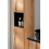 Zestaw meblowy 60cm z blatem, umywalką nablatową Wiki i szafką wysoką Nova Oak Comad (SET-NOA B BLACK 60CM S UN WIKI SW HC)