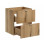 Zestaw meblowy 50cm z blatem i umywalką nablatową Gaja Nova Oak Comad (SET-NOA B WHITE 50CM S UN GAJA 35 SW)
